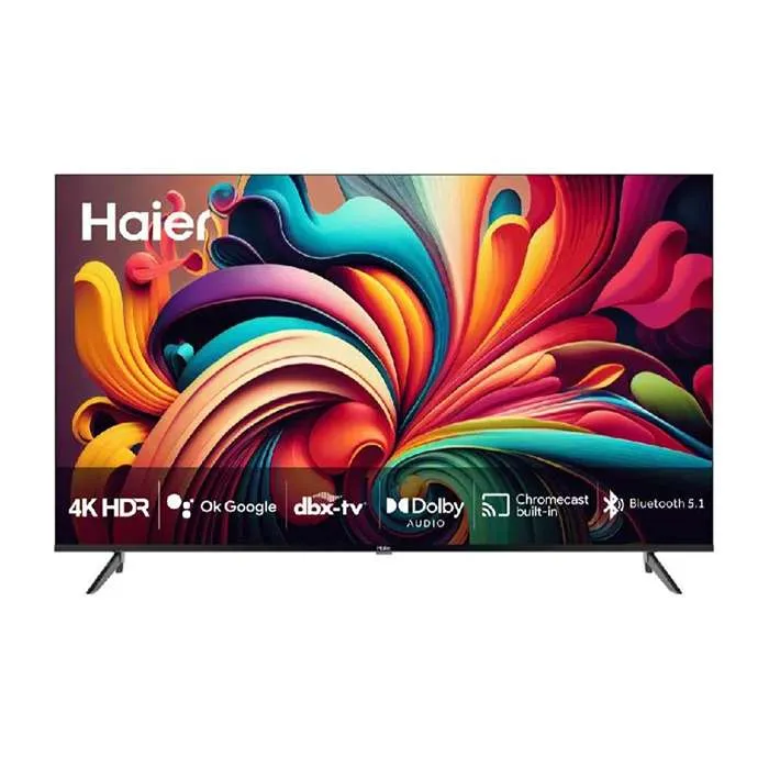 شاشة هاير 65 بوصة سمارت DLED - أندرويد - 4K UHD - أسود H65K801UG شاشة هاير