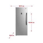 فريزر هام عامودي 21 قدم NO FROST - ستيل Hm730sfr-m21n