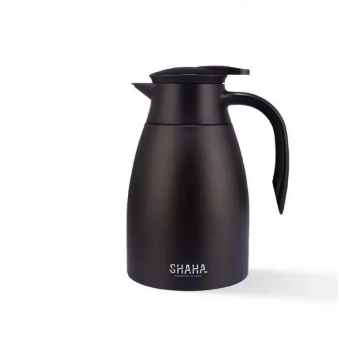 ترمس استانلس ستيل شاها 1.5 لتر _ أسود 311115072 ترمس استانلس ستيل شاها