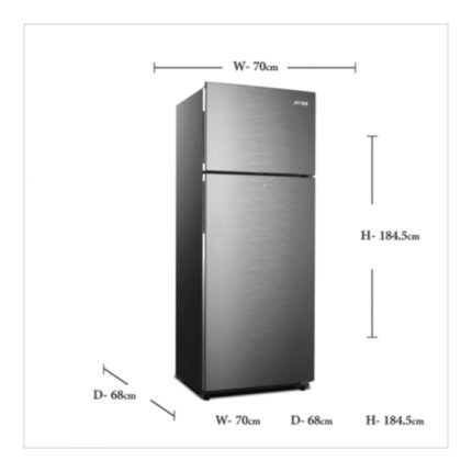 ثلاجة ارو بابين 16 قدم نوفروست بخار - ستيل Ro-620rnh