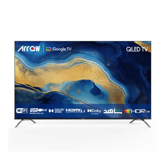 شاشة سمارت 75 بوصة اركيو QLED - 4K UHD - جوجل بلاي Ro-75lcq شاشة سمارت 75 بوصة