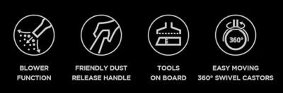مكنسة برميل كهربائية ميديا 21 لتر 1600 وات - فضى Vtw21a15t