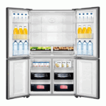 ثلاجة دولاب 18 قدم هاير 4 باب إنفرتر No Frost فضي