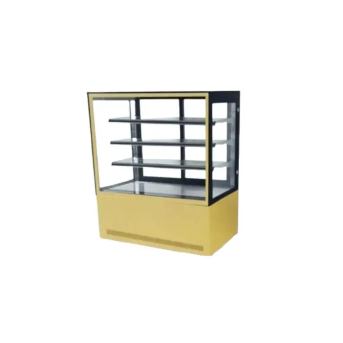 ثلاجة بانكول عرض 1.2 متر - مربع - ذهبي GN-1200R3 ثلاجة بانكول