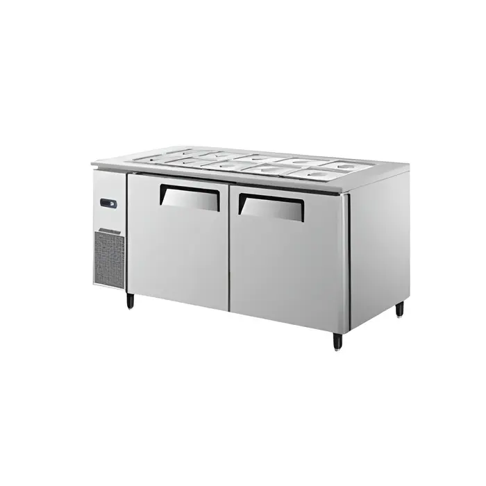 ثلاجة بانكول عرض 1.5 متر سلطات - ستيل YWL 9730 ثلاجة بانكول