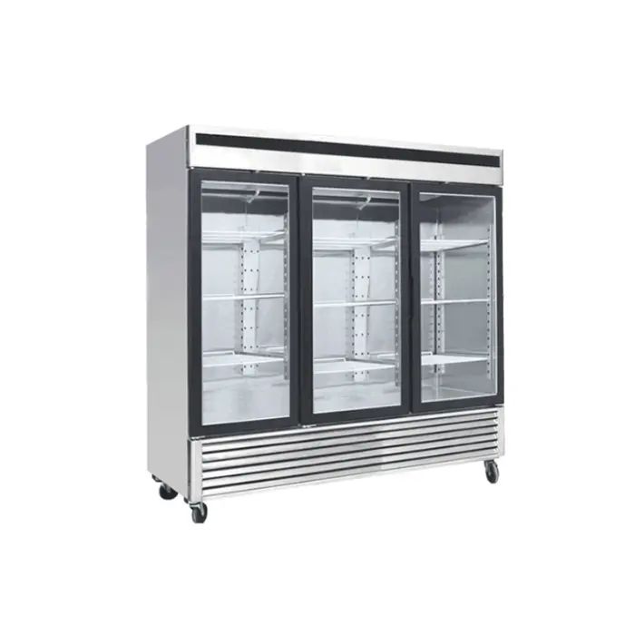 فريزر رأسي بانكول 3 باب - ستيل MCF8704 فريزر رأسي