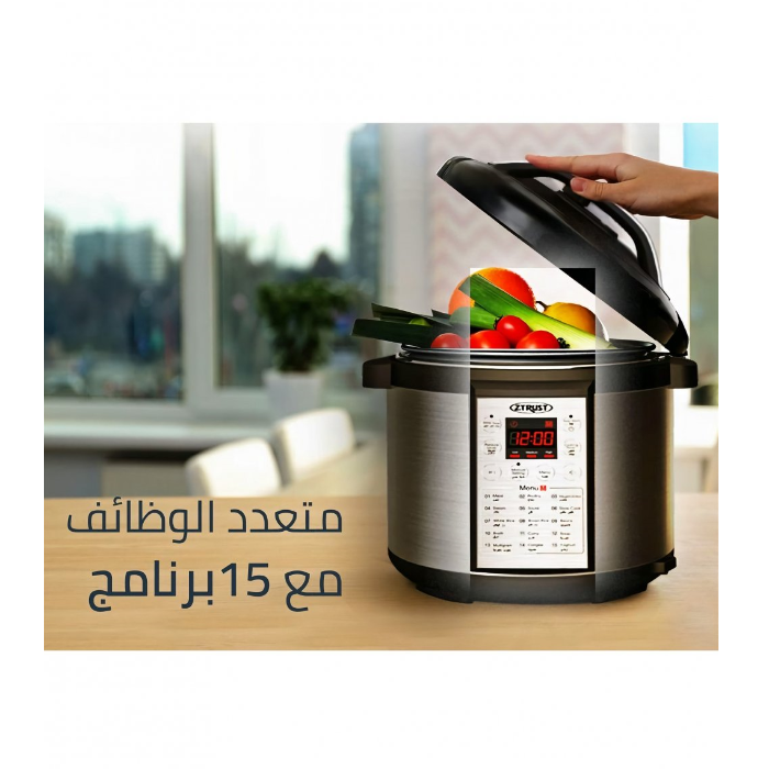 قدر ضغط كهرباء 1000 وات – 6 لتر – زيترست – ستيل