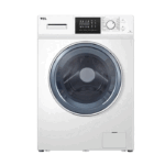 غسالة tcl تعبئة أمامية 7 كيلو انفرتر - أبيض