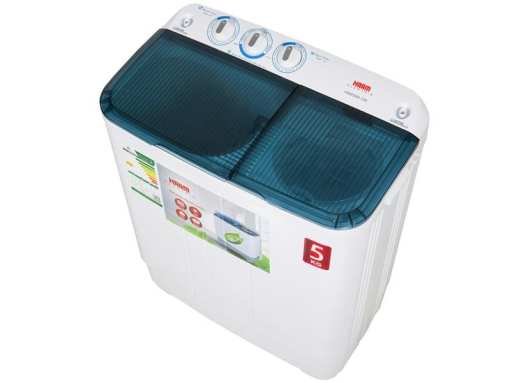 غسالة 5 كيلو هام حوضين - أبيض Hwm5000-21n