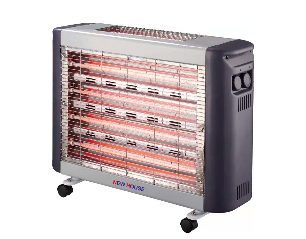 دفايه كهرباء نيوهاوس 2400 وات - فضي/اسود دفايه كهرباء نيوهاوس 2400 وات - فضي/اسود