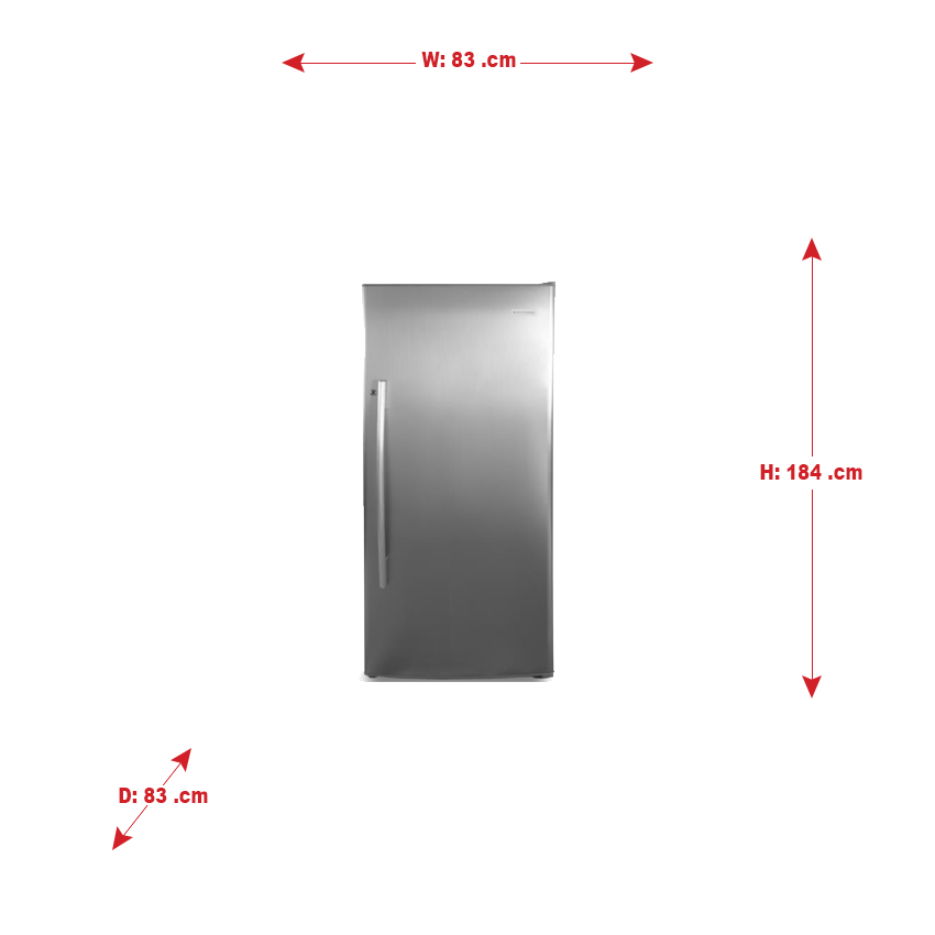 ثلاجة 22 قدم باب واحد كلفينيتور - فضي ثلاجة 22 قدم باب واحد كلفينيتور - فضي