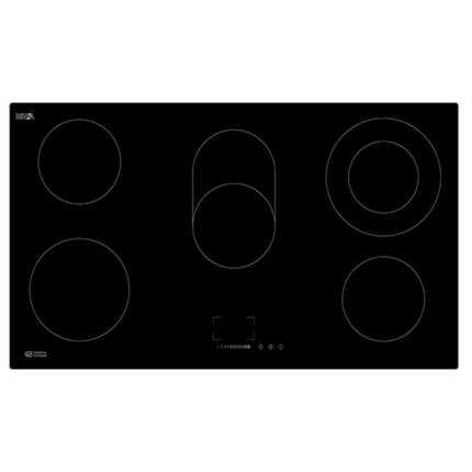 سطح بلت ان كهرباء جنرال سوبريم 5 عيون سيراميك - 90 سم GS M90HE