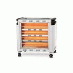 دفاية كهرباء 2400 وات ارو - 6 شمعات / أبيض Ro-cp2600h