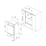 فرن بلت ان كهرباء ماستر جاز - 9 برامج - 60 سم - بولندي