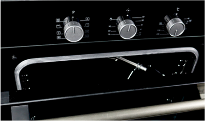 فرن غاز بلت ان جرين الكتريك 60 سم - أسود