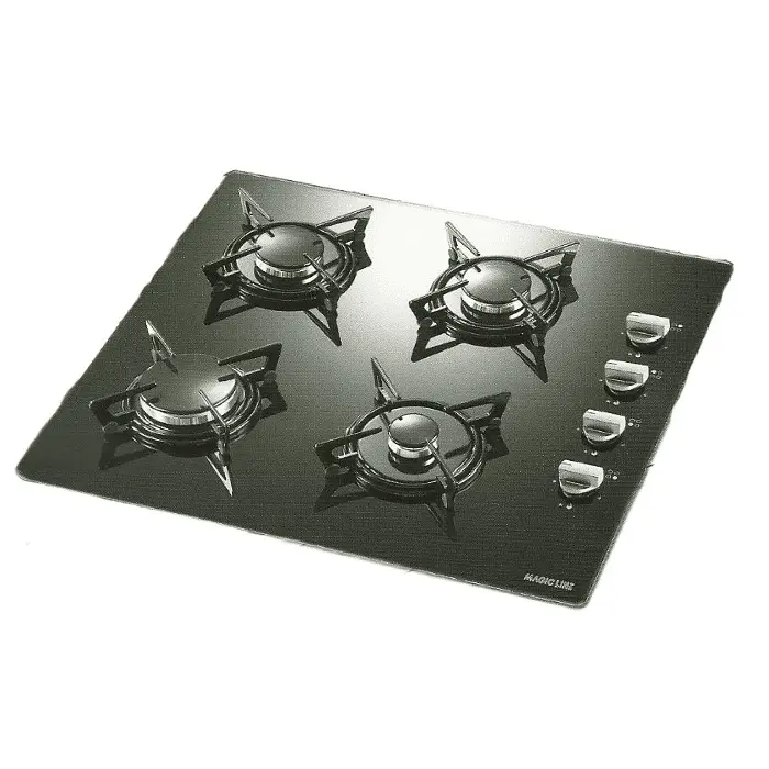 سطح غاز بلت ان ماجيك لاين 4 شعلة 60سم - إيطالي MH6CRG4V سطح غاز بلت ان