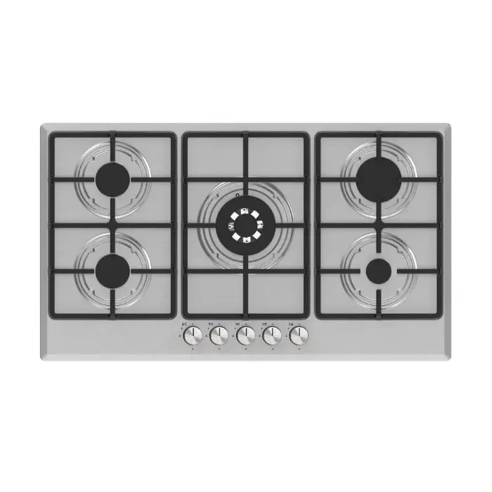 سطح كوميتل غاز بلت ان 5 عيون 90 سم تركي - ستيل M9-50BTF سطح كوميتل