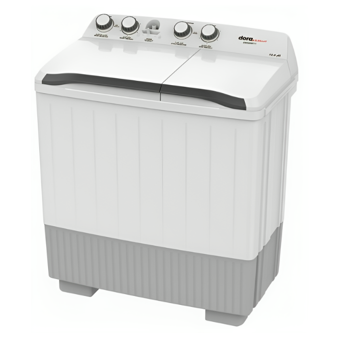 غسالة حوضين دورا 12 كيلو - أبيض DW1300MT11(ELEGANT) غسالة حوضين دورا 12 كيلو - أبيض DW1300MT11(ELEGANT)