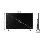 شاشة 55 بوصة سمارت 4k نيكاي - LED - UHD - Vidaa