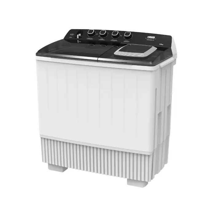 غساله حوضين هام 18 كيلو - أبيض HWM18000-23X غساله حوضين