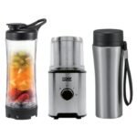 مطحنة اكسبير كهربائية للقهوة 350 وات مع حافظة و خلاط عصائر 600 مل XPSB500