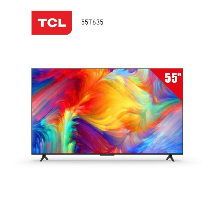 شاشة tcl سمارت 55 بوصة أندرويد - 4K UHD - LED