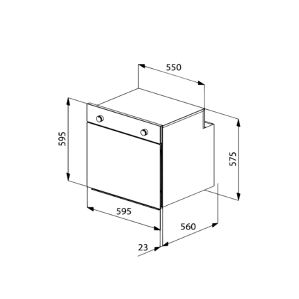 فرن كهربائي بلت ان ماستر جاز 60 سم 65 لتر - 9 برامج - إيطالي