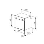 فرن بلت ان كهرباء ماستر جاز 60 سم 65 لتر - 5 برامج - إيطالي