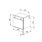 فرن بلت ان كهرباء ماستر جاز 60 سم 65 لتر - 7 برامج - إيطالي