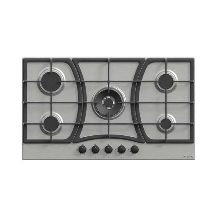 مسطح غاز بلت ان ستار واي 5 شعلة 90 سم - ستيل SWBH9605-BF041 مسطح غاز