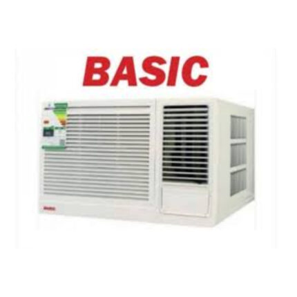 مكيف basic شباك 17600 وحدة - حار / بارد أبيض BWAC-H18HF