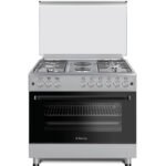 فرن 6 عيون ستار واي غاز وكهرباء 90*60 – ستيل SWFC9604-HIF9H