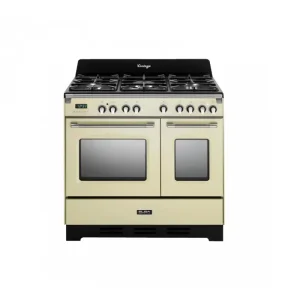 فرن غاز و كهرباء البا 90 سم 5 عيون ايطالى - كريمى 9T VBC 634 فرن غاز و كهرباء