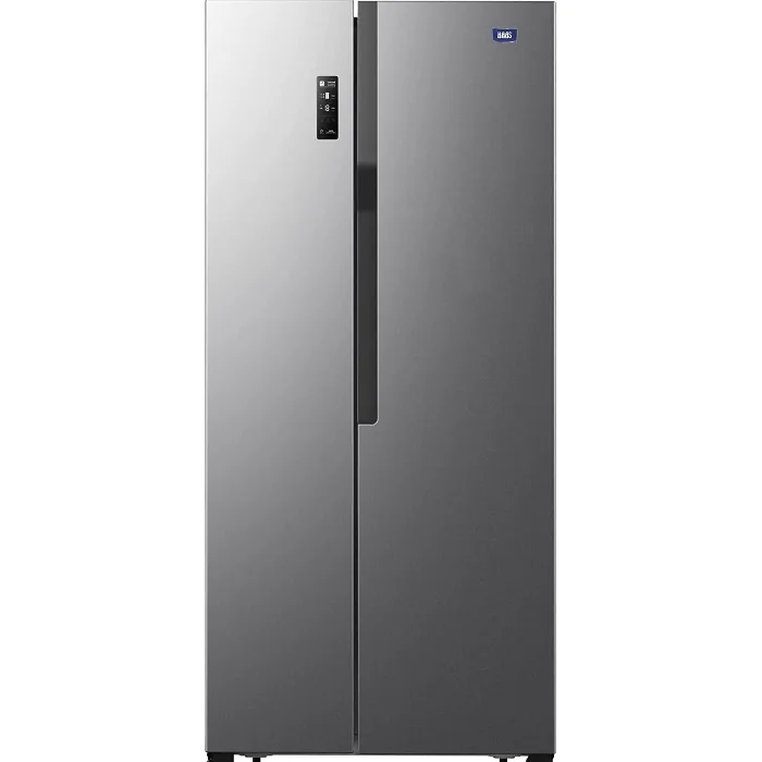 ثلاجة هاس دولابي 18 قدم بابين - انفرتر - ستيل HRKS128SDIN ثلاجة هاس