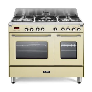 فرن البا غاز وكهرباء 90 سم - 2 فرن - بيج VC 965 TM