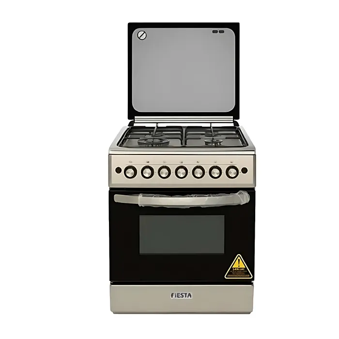 فرن غاز تركي فيستا 60*60 سم 4 عيون - ستيل FT6402GFZW فرن غاز