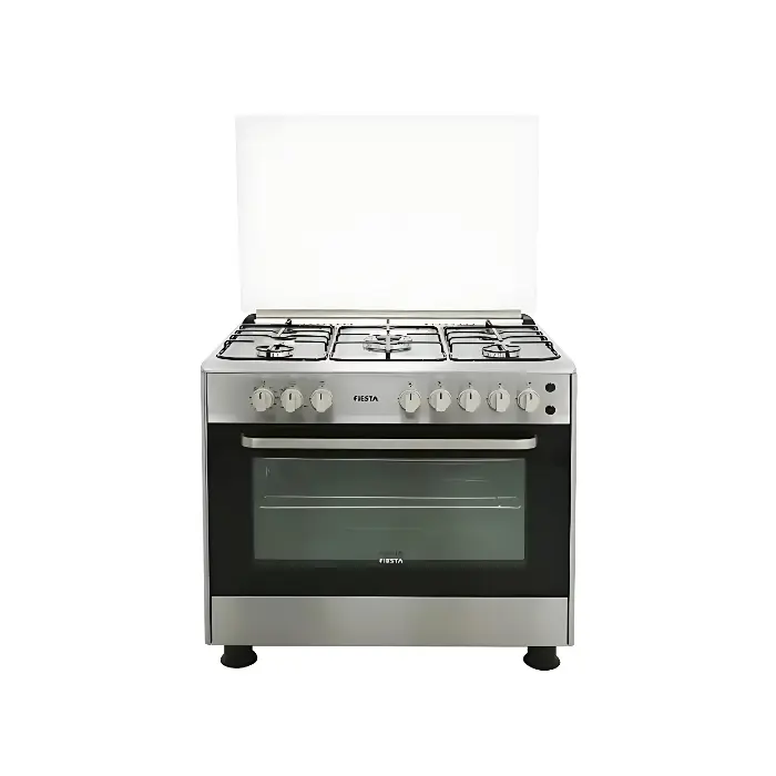 فرن غاز فيستا 90*60 سم 5 شعلات - تركي FF9602GFZW فرن غاز فيستا