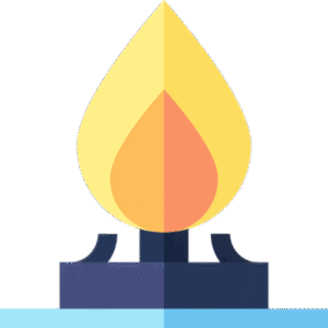 فرن غاز 60*60 سم جيباس 4 عيون - ستيل GCR6060FSE