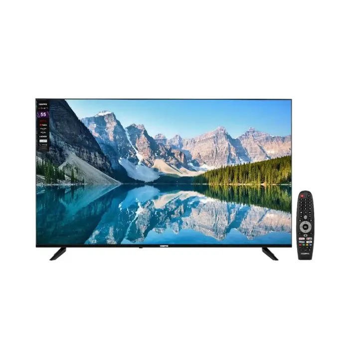 شاشة 55 بوصة جيباس Google TV - 4K UHD - LED - سمارت GLED5506SGXHD شاشة 55 بوصة