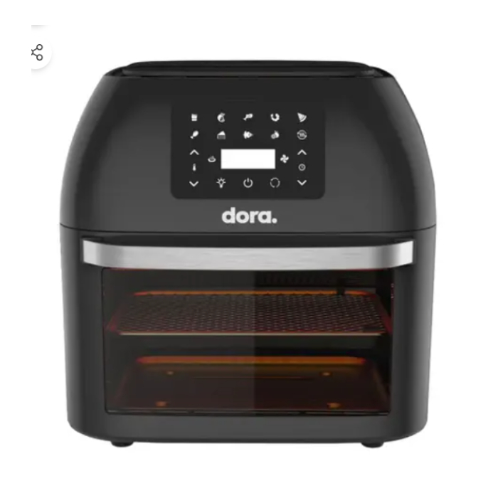 ايرفراير دورا 16 لتر 1800 وات وفرن متعددة الوظائف - اسود DMCE1 ايرفراير