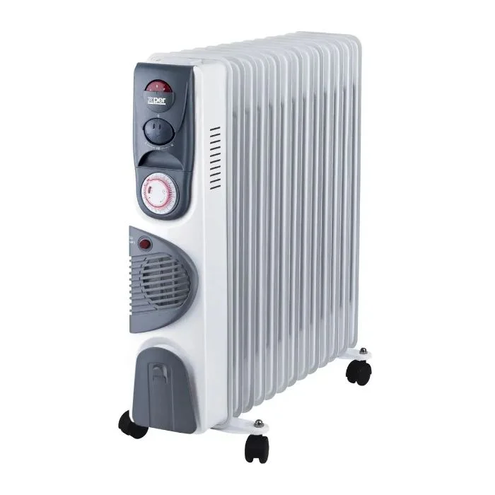 دفاية زيت اكسبير 13 ريشة 2400 وات - أبيض XP24-13WOF-W23 دفاية زيت