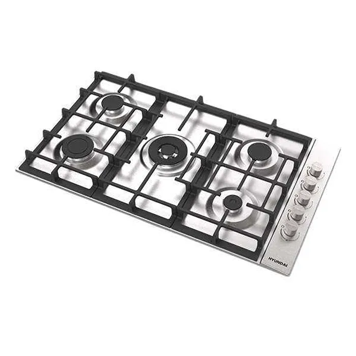 سطح بلت ان غاز هونداي 90 سم 5 عيون – ستيل إيطالي HY-TG90SL سطح بلت ان