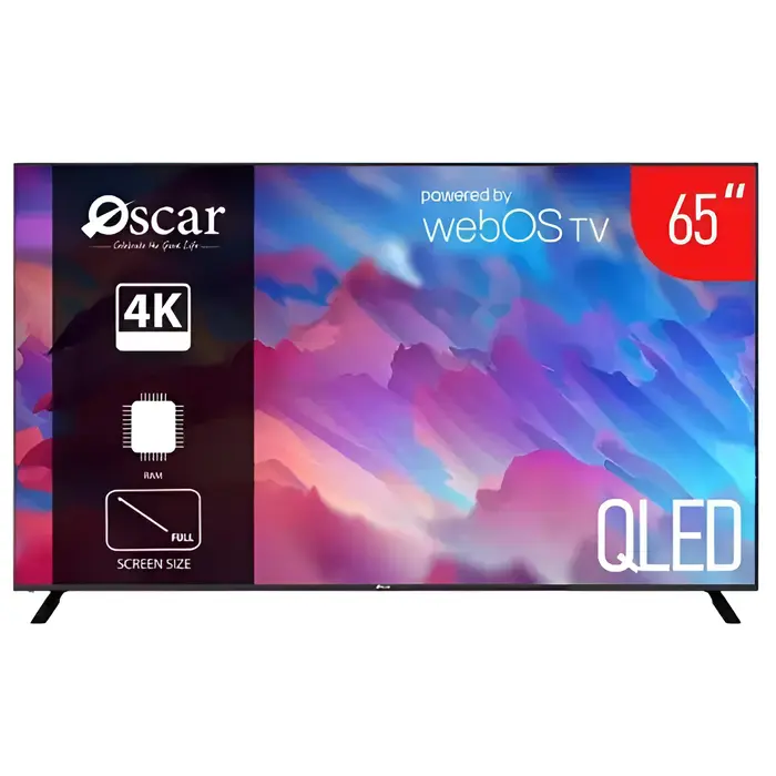 شاشة 65 بوصة اوسكار WebOS - QLED - سمارت OS65QLEDW شاشة 65 بوصة