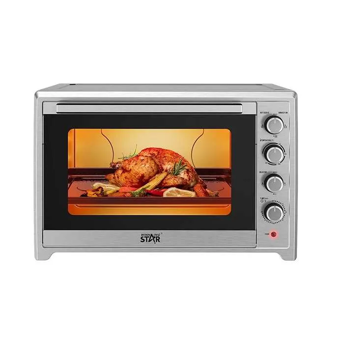 فرن كهربائي كبير ويننج ستار 75 لتر بشواية – 2800 وات – فضي ST-9794 فرن كهربائي كبير