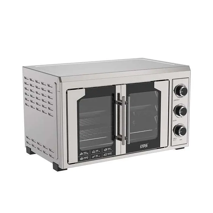 فرن كهربائية ويننج ستار 45 لتر بشواية 2000 وات - فضي ST-9850 فرن كهربائية