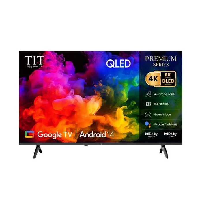 شاشة 55 بوصة سمارت تي اي تي QLED - 4K UHD - أسود 55QG2025 شاشة 55 بوصة سمارت