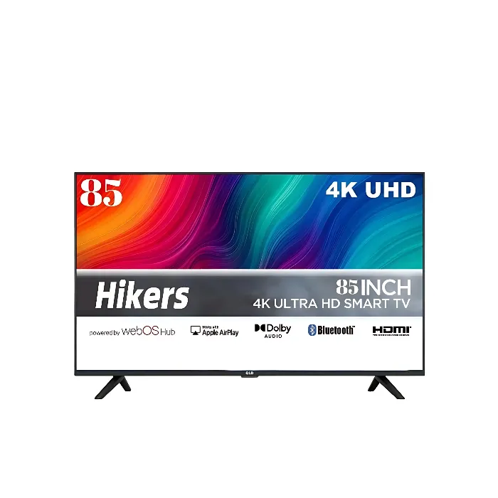 شاشة سمارت هايكرز 85 بوصة LED UHD 4K WEBOS - اسود HIKT-85S4KW3 شاشة سمارت